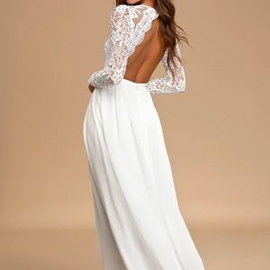White maxi dress